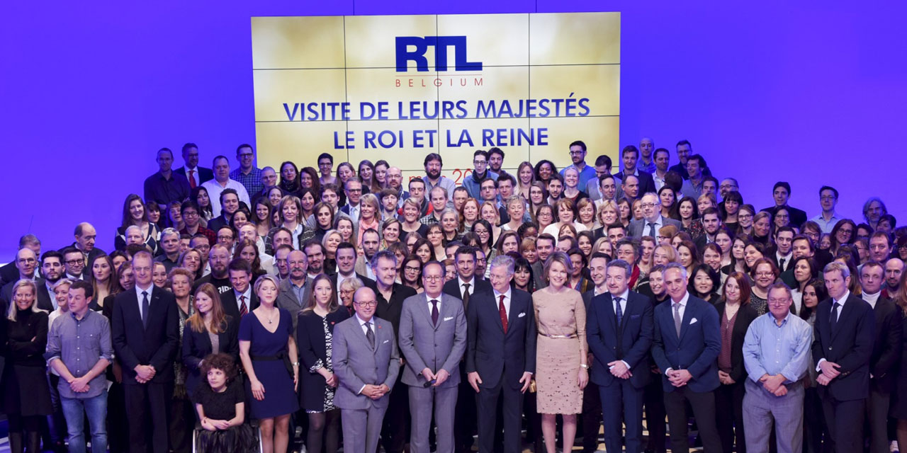 Le couple royal était en visite officielle chez RTL Belgium