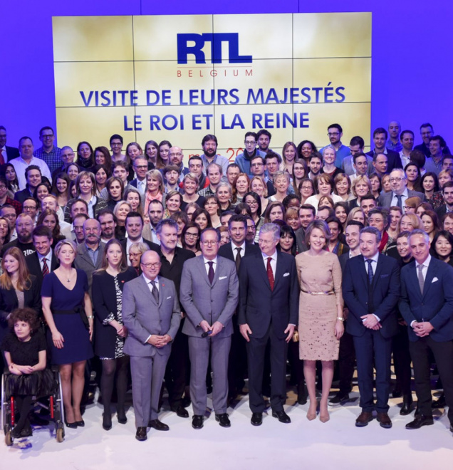 Le couple royal était en visite officielle chez RTL Belgium