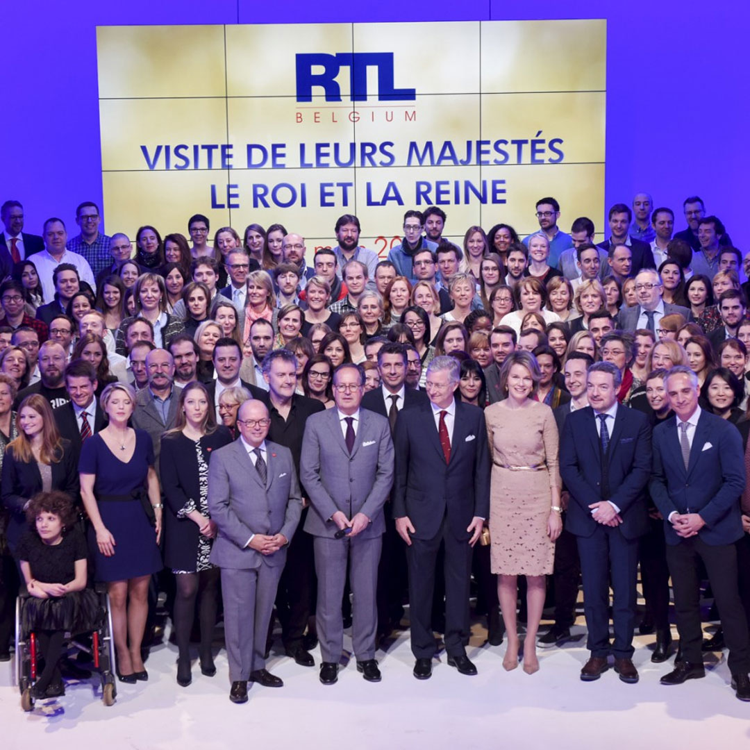 Le couple royal était en visite officielle chez RTL Belgium
