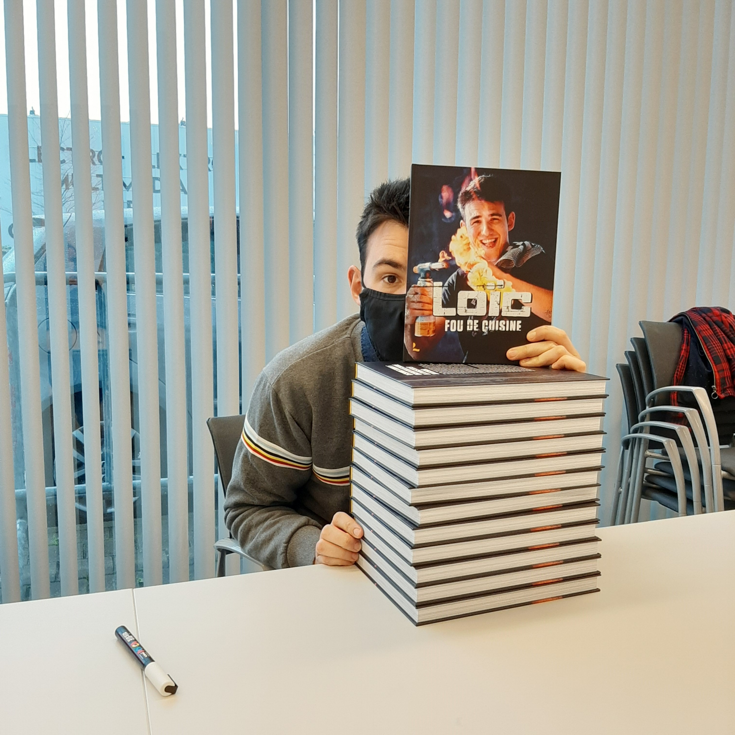 Loïc, fou de cuisine, déjà un bestseller.