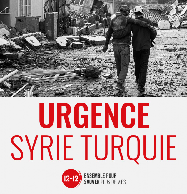 RTL Belgium, la RTBF, NGroup, Fun Radio, LN Radio et LN 24 soutiennent le consortium 12-12 pour venir en aide aux victimes des tremblements de terre en Turquie et en Syrie